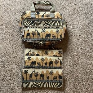 Two African style Safari bags, both are spotless!  Zippers, pockets, hook & loop